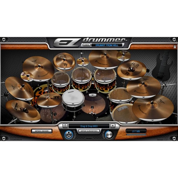 وی اس تی پلاگین تون ترک Toontrack Drumkit From Hell EZX