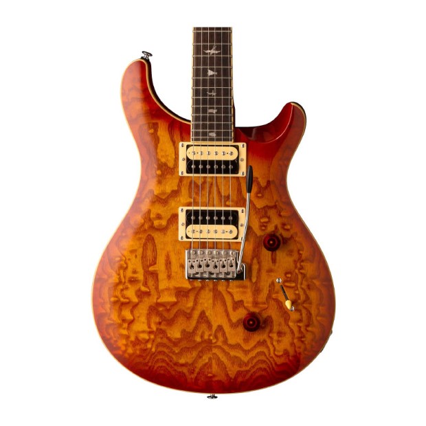 گیتار الکتریک پی آر اس PRS SE Custom 24 Exotic Top Burled Ash - Vintage Sunburst Indonesia