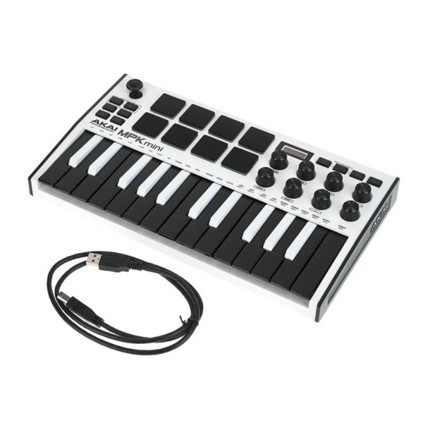 میدی کنترلر آکایی AKAI MPK Mini MK3 White