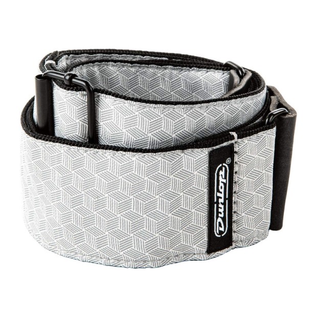 بند گیتار دانلوپ Dunlop D67-12 Jacquard Cube Hatch Light Grey