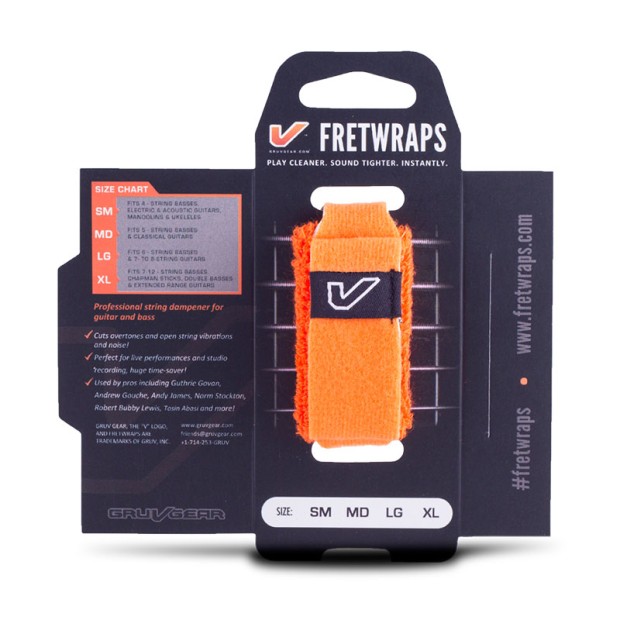 فرت رپ گروو گیر Gruv Gear Fret Wrap SM Flare (Orange)