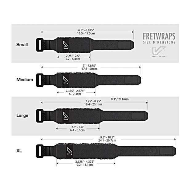 فرت رپ گروو گیر Gruv Gear Fret Wrap MD Black