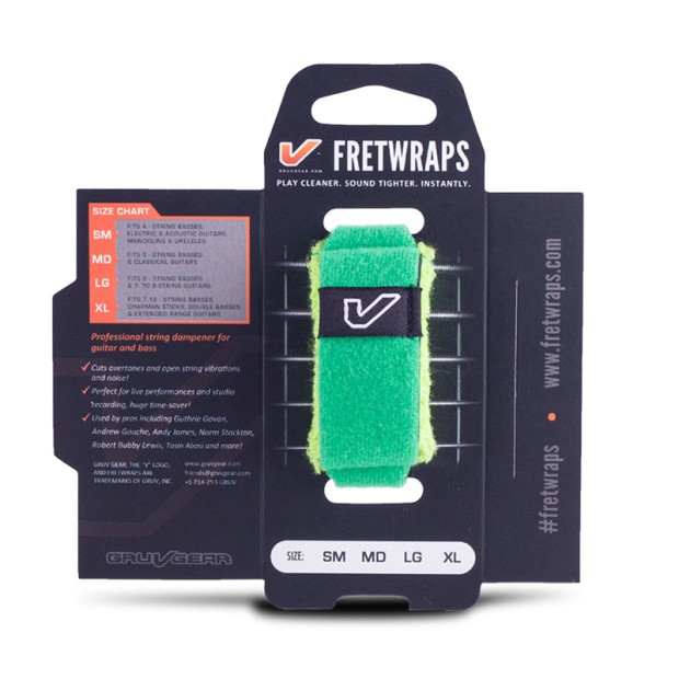 فرت رپ گروو گیر Gruv Gear Fret Wrap LG Leaf (Green)
