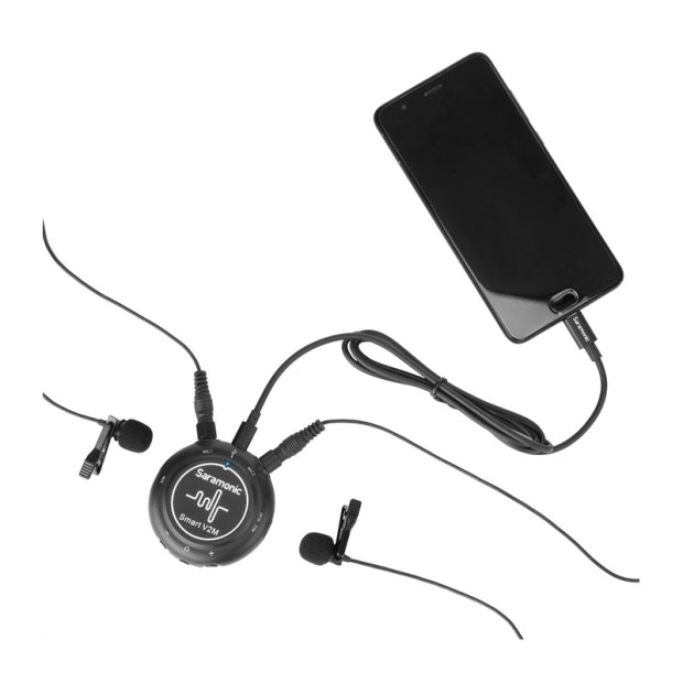 کارت صدا و میکروفن یقه ای سارامونیک Saramonic Smart V2M