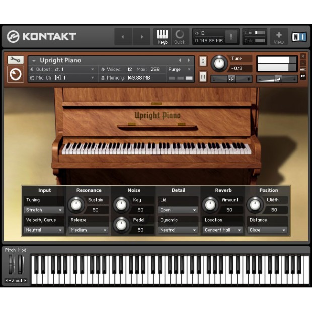 وی اس تی پلاگین نیتیو اینسترومنتز Native Instruments Upright Piano