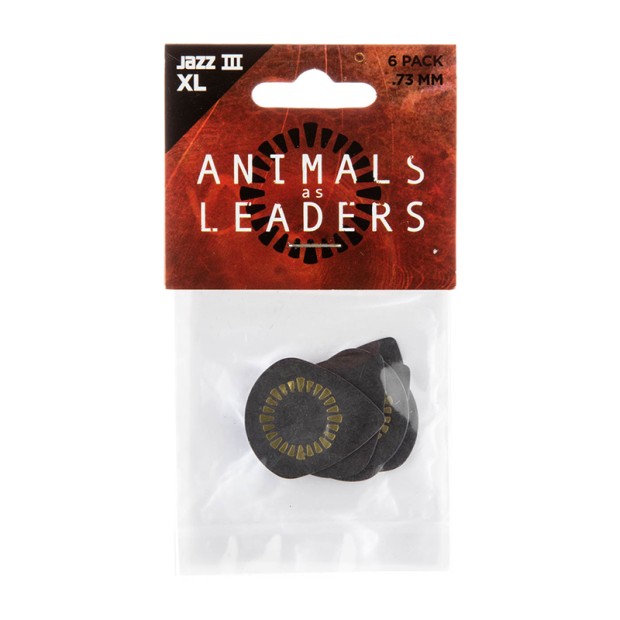 پیک گیتار دانلوپ Dunlop AALP04 0.73mm Javier Reyes Tortex Jazz III XL Black Guitar Pick Single Pack