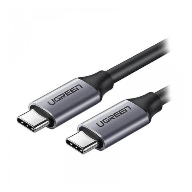 کابل رابط یوگرین UGREEN USB C to USB C 3.1 PVC 1.5m Grey US161