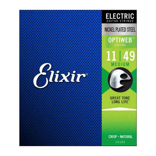 سیم گیتار الکتریک الکسیر Elixir 11-49 Optiweb