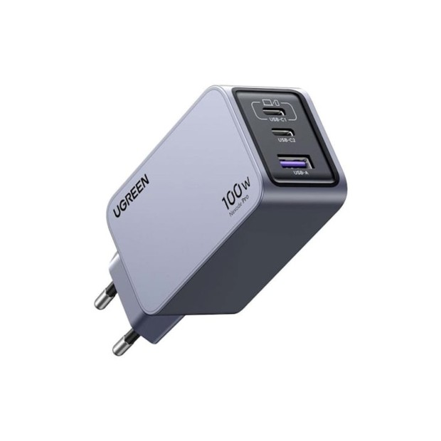 شارژر لپ‌تاپ یوگرین UGREEN Nexode Pro 100W 3-Port GaN Fast Charger X757 25874