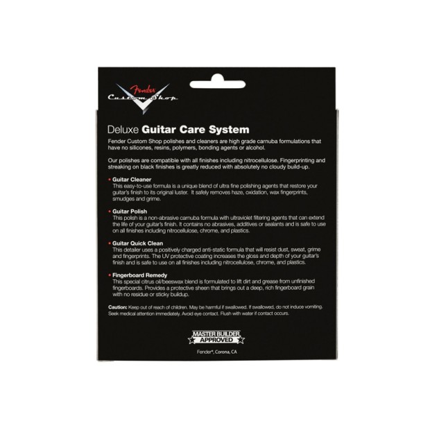 پولیش گیتار فندر Fender Custom Shop Deluxe Guitar Care System 4-Pack