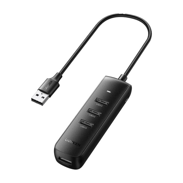 هاب یوگرین UGREEN USB 3.0 A 4 Ports HUB Black 0.25m CM416 10915