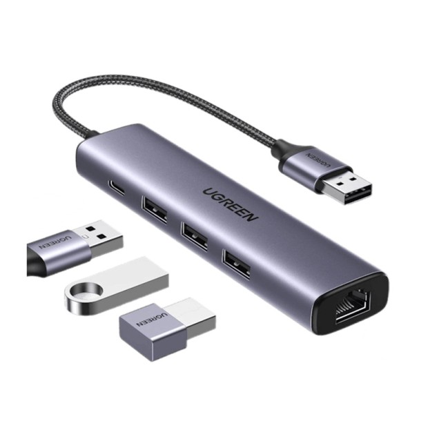 هاب یوگرین UGREEN USB 3.0 Gigabit Ethernet Adapter CM475 60554