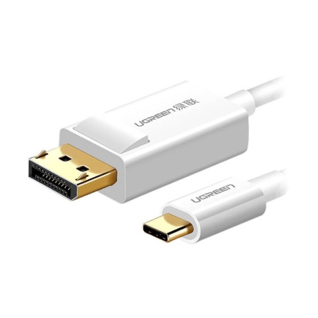 کابل رابط یوگرین UGREEN USB-C To DP Cable 1.5m White MM139 40420