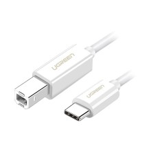 قیمت خرید فروش کابل رابط یوگرین UGREEN USB-C 2.0 to USB-B 2.0 Print Cable White 1.5m US241 40417