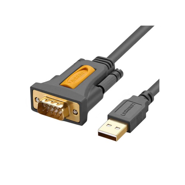 کابل رابط یوگرین UGREEN USB 2.0 A TO DB9 RS-232 Male Adapter Cable 2m CR104 20222