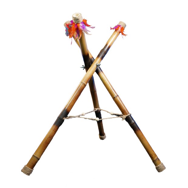 پایه هنگ درام شاینینگ ساند Shining Sound Bamboo Hang Drum Stand Rainbow