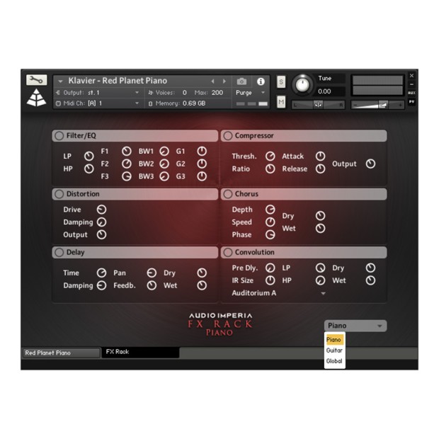 وی اس تی پلاگین Audio Imperia Audio Imperia Red Planet Piano