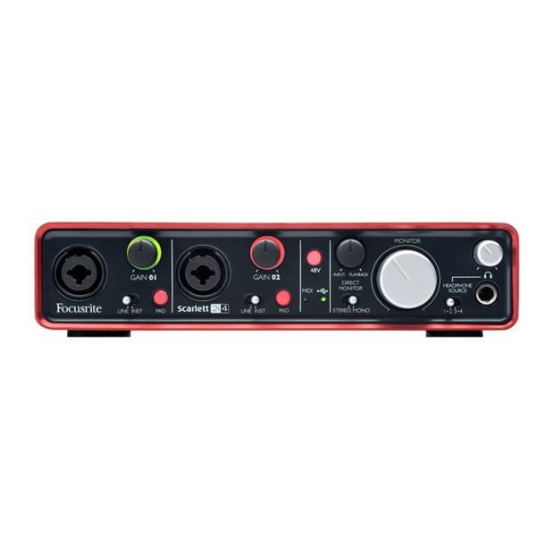 کارت صدا فوکوسرایت Focusrite Scarlett 2i4