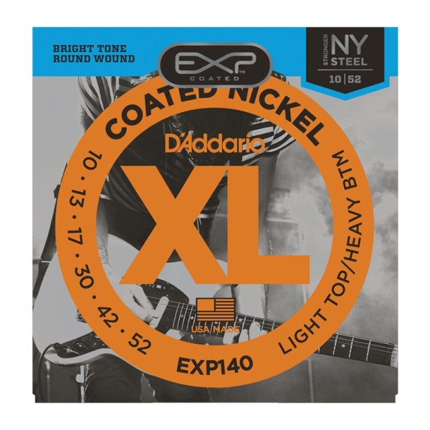 سیم گیتار الکتریک داداریو D'Addario EXP140 Coated Nickel Plated Steel Light