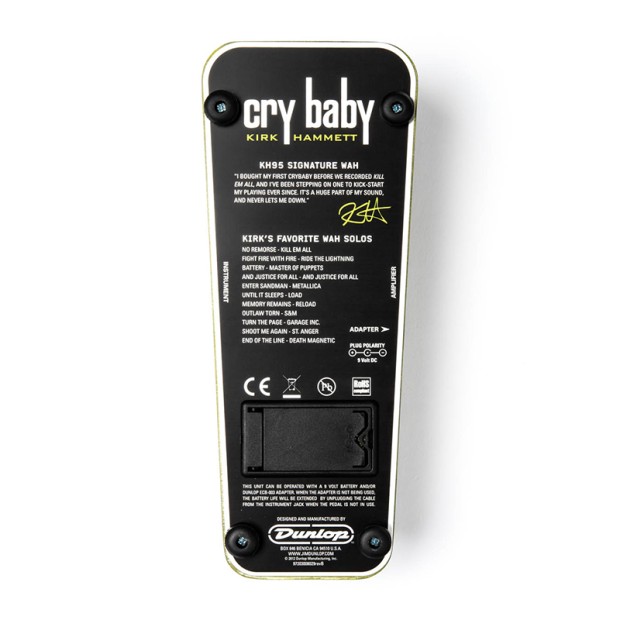 پدال دانلوپ Dunlop KH95 Kirk Hammett Signature Cry Baby Wah Pedal