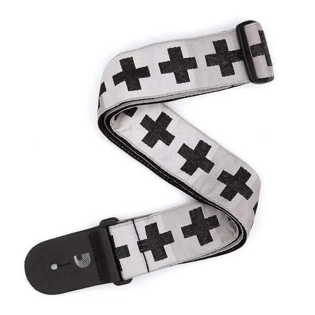 بند گیتار داداریو D'Addario Woven Guitar Strap Checkered Crosses