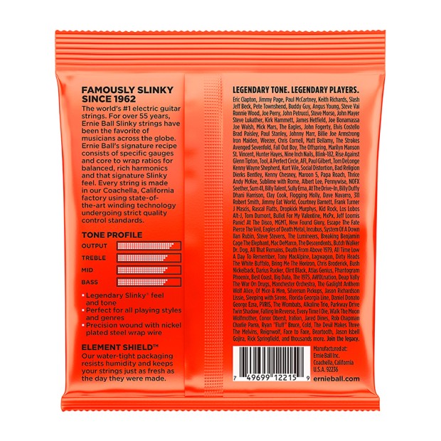 سیم گیتار الکتریک ارنی بال Ernie Ball 2215 Skinny Top Heavy Bottom Nickel Wound Electric Strings