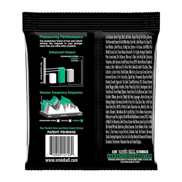 سیم گیتار الکتریک ارنی بال Ernie Ball 2726 Cobalt Not Even Slinky Electric Strings