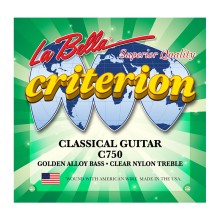 قیمت خرید فروش سیم گیتار کلاسیک لابلا La Bella C750 Criterion Classical Guitar, Clear Nylon