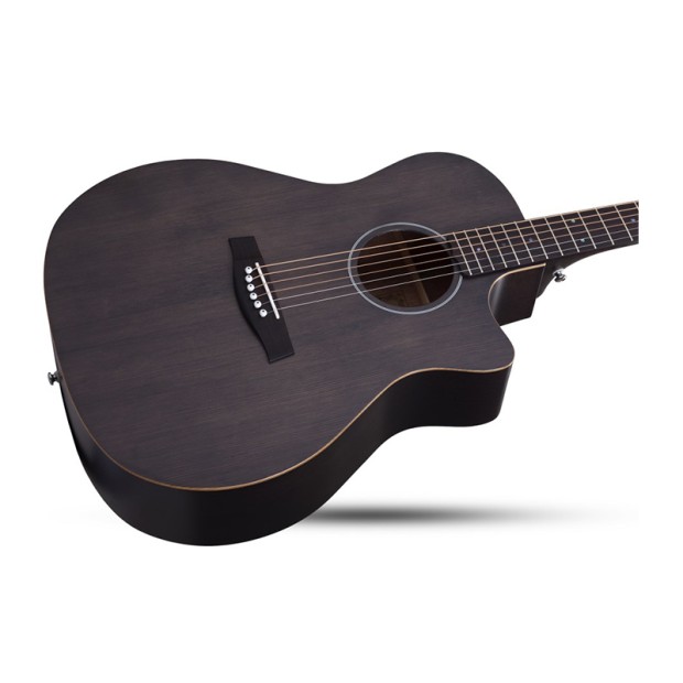 گیتار آکوستیک شکتر Schecter Deluxe Acoustic Satin See Thru Black SSTBLK SKU #3716