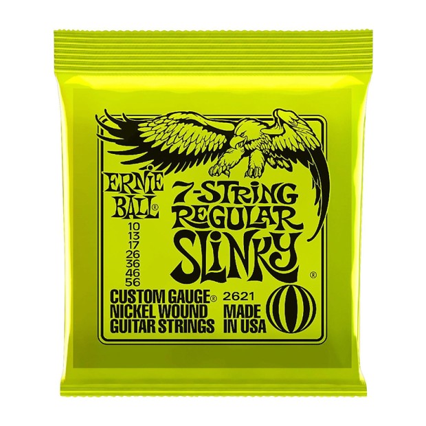 سیم گیتار الکتریک ارنی بال Ernie Ball 2621 Regular Slinky 7-String 10-56