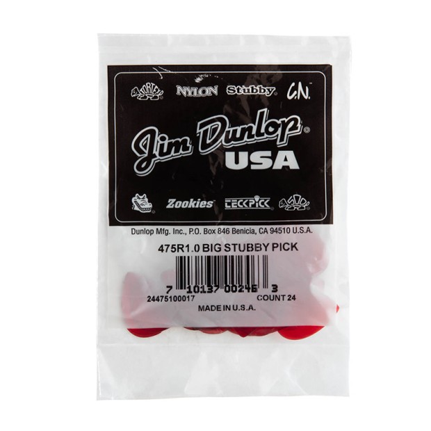 پیک گیتار دانلوپ Dunlop Big Stubby Pick 475R 1.0mm