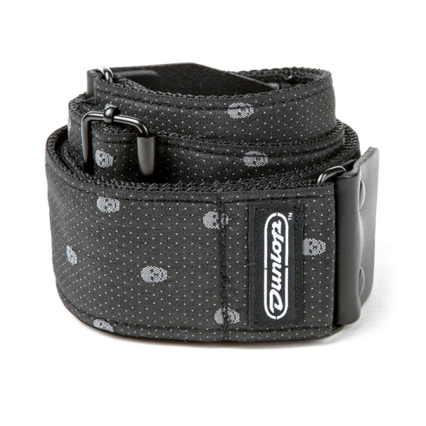 بند گیتار دانلوپ Dunlop Designer Jacquard Strap Grey Skull D67-07