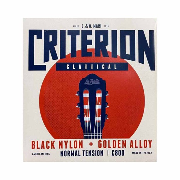 سیم گیتار کلاسیک لابلا La Bella C800 Criterion Black Nylon