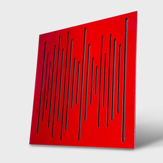 پنل آکوستیک دکونیک Deconik Wave Wood Absorption Red