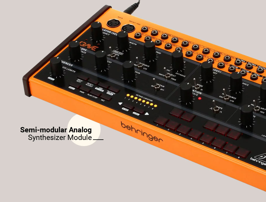 سینتی سایزر Behringer Crave Analog Synthesizer with Sequencer