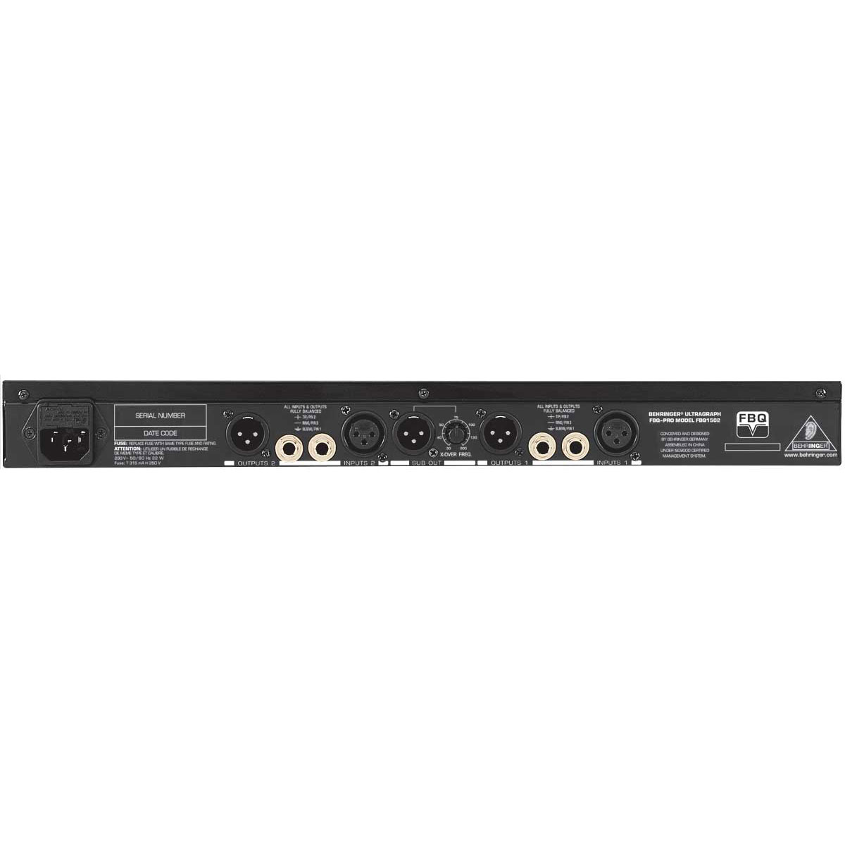 پردازشگر صوتی بهرینگر Behringer ULTRAGRAPH PRO FBQ1502
