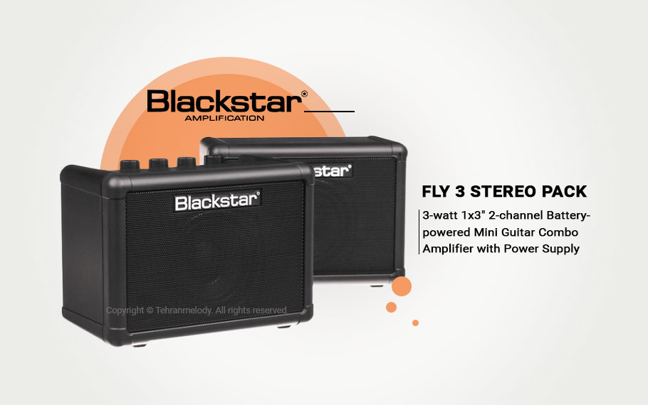 امپلی فایر گیتار Blackstar Fly 3 Pack 3-watt 1x3" Combo Amp with Extension Speaker