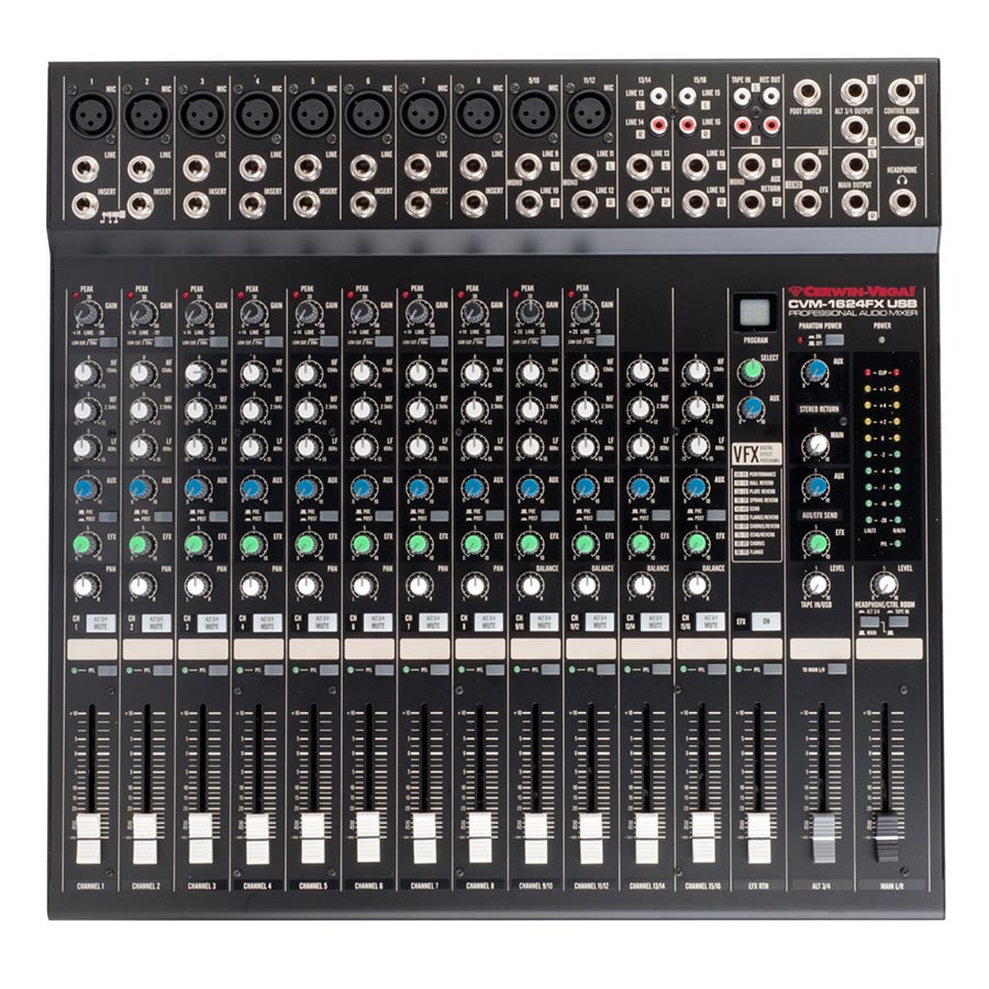 قیمت خرید فروش میکسر صدا سروین وگا Cerwin-Vega CVM-1642FX USB