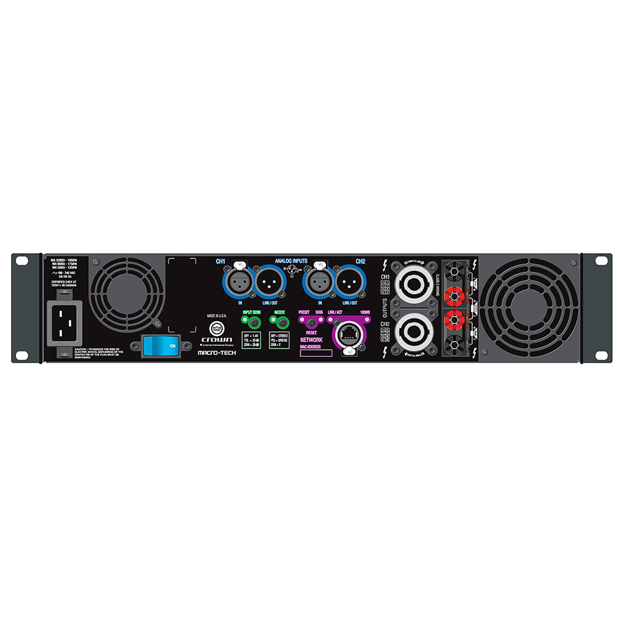 آمپلی فایر کرون Crown MA 12000i