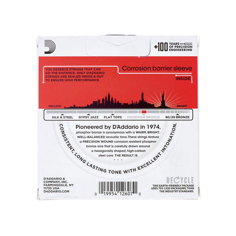 سیم گیتار آکوستیک داداریو D'Addario EJ17 3D