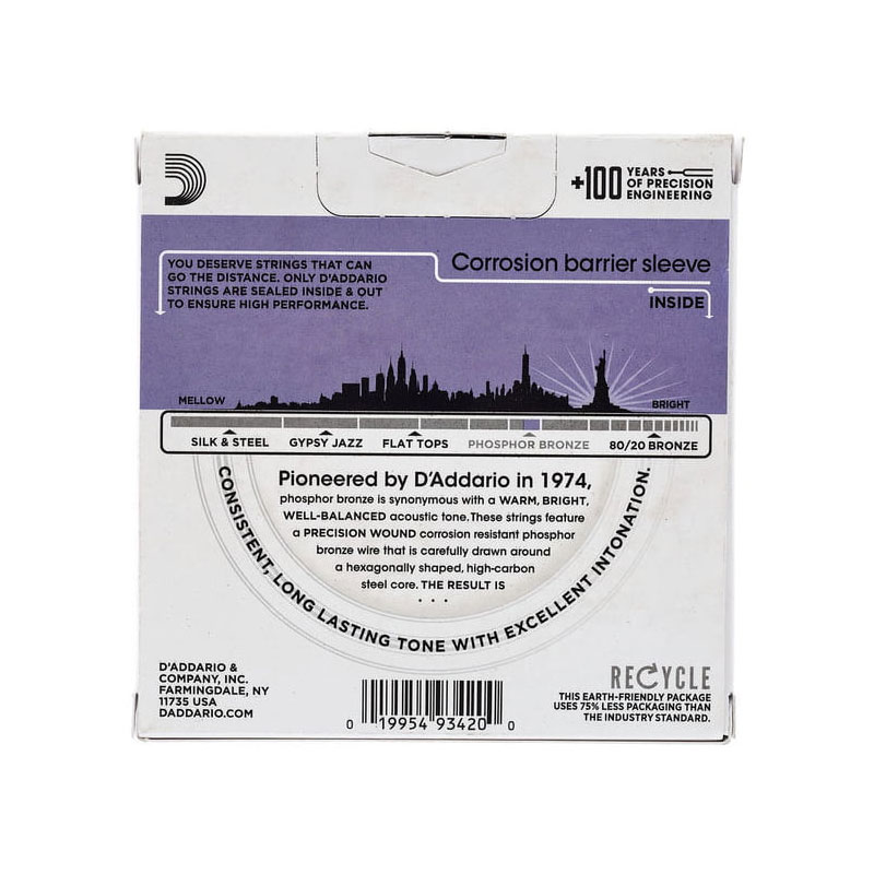 سیم گیتار آکوستیک داداریو D'Addario EJ26 3D