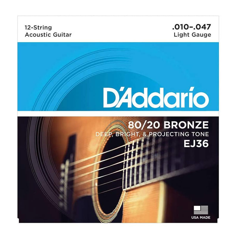 قیمت خرید فروش سیم گیتار آکوستیک داداریو D'Addario EJ36