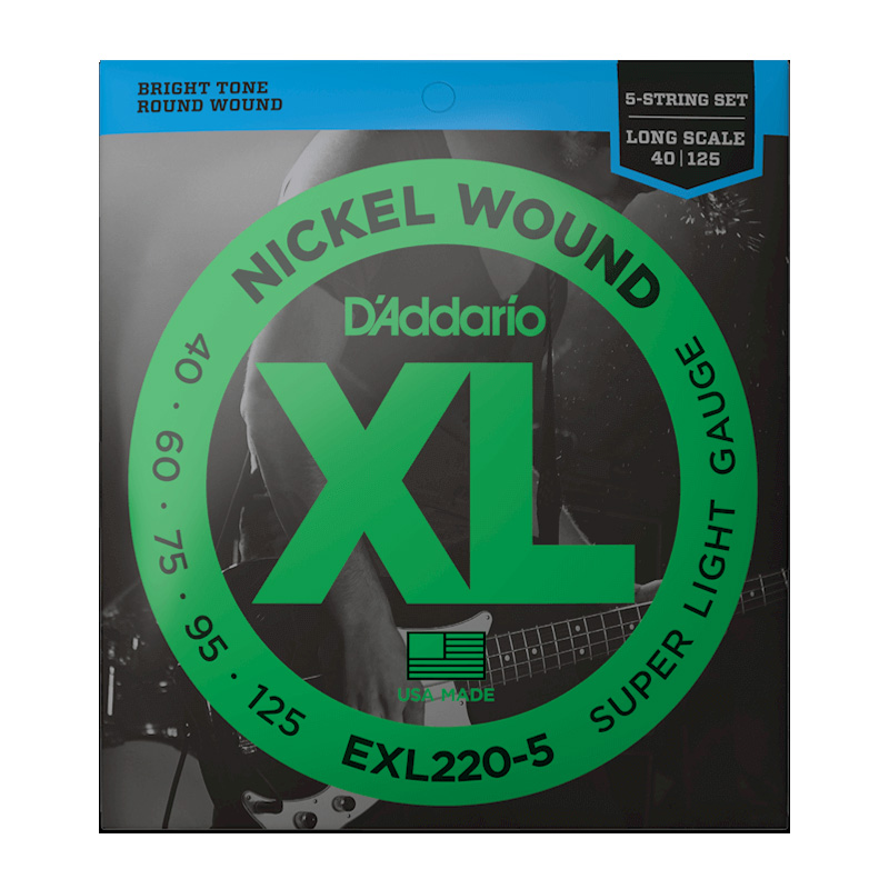 قیمت خرید فروش سیم گیتار بیس داداریو D'Addario EXL220-5