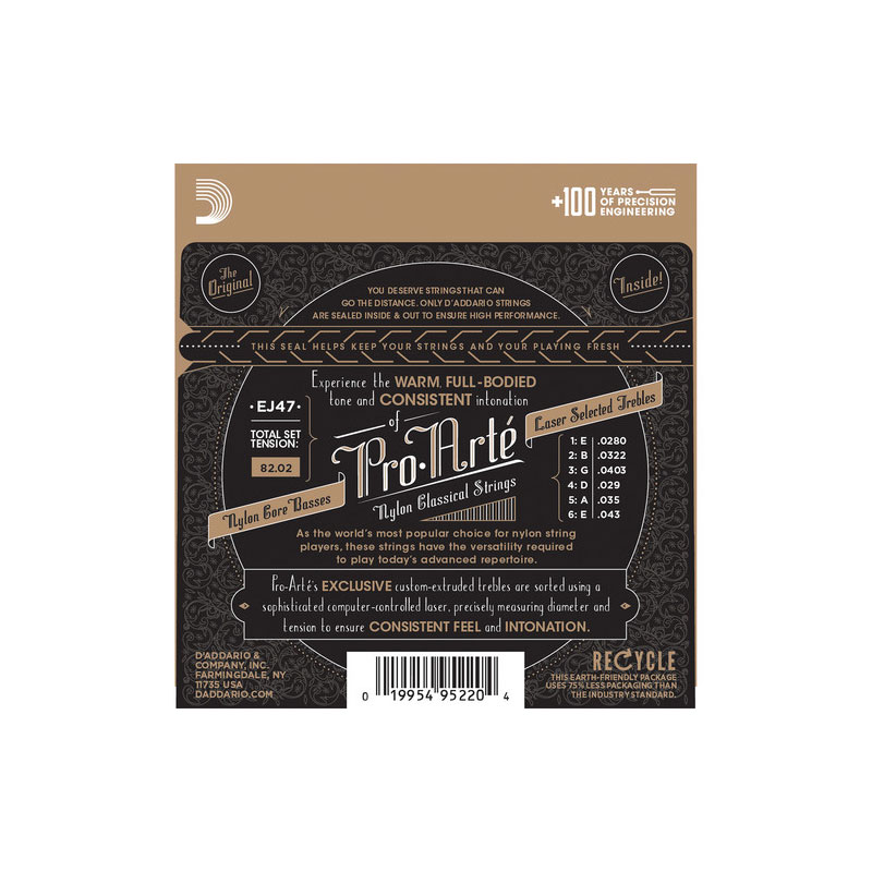 سیم گیتار کلاسیک داداریو D'Addario Pro Arte Ej47