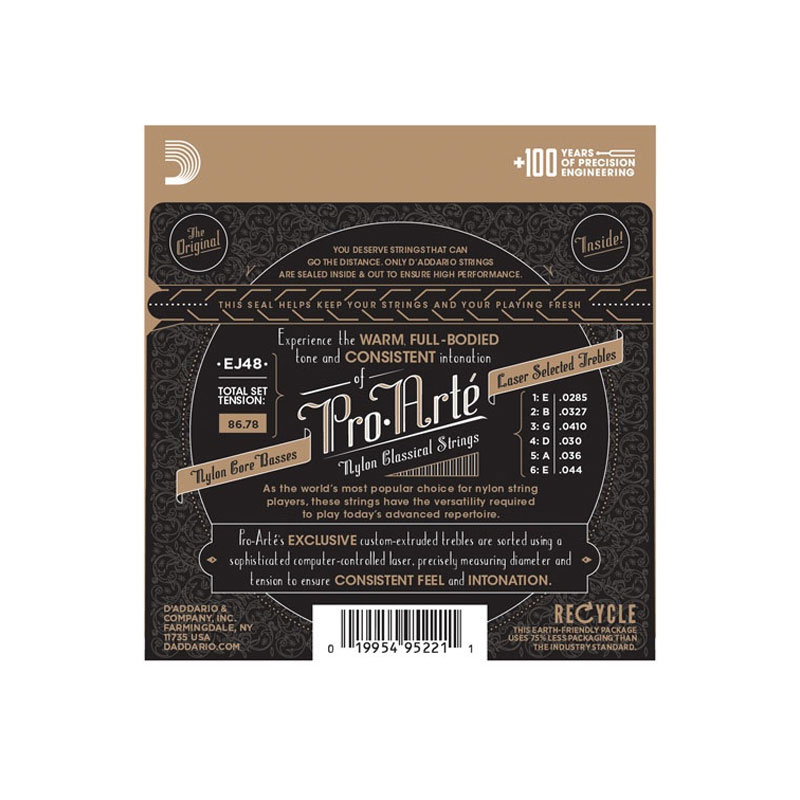 سیم گیتار کلاسیک داداریو D'Addario Pro Arte EJ48