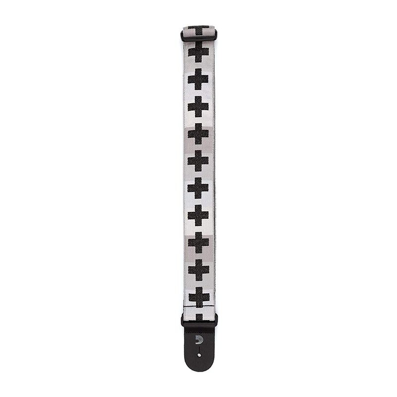 بند گیتار داداریو D'Addario Woven Guitar Strap Checkered Crosses
