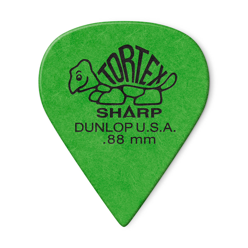 قیمت خرید فروش پیک گیتار دانلوپ Dunlop 412R 0.88mm Tortex Sharp Green Guitar Pick