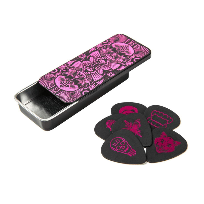 قیمت خرید فروش پیک گیتار دانلوپ Dunlop ILDCT02 I Love Dust Magenta Pick Tin plectrum