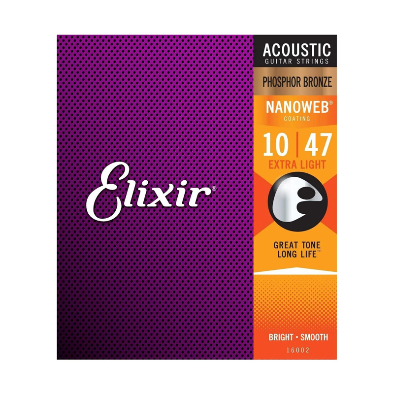 قیمت خرید فروش سیم گیتار آکوستیک الکسیر Elixir 10-47 Nanoweb Phosphor Bronze