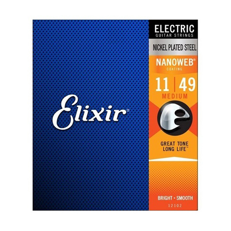 قیمت خرید فروش سیم گیتار الکتریک الکسیر Elixir 11-49 Nanoweb